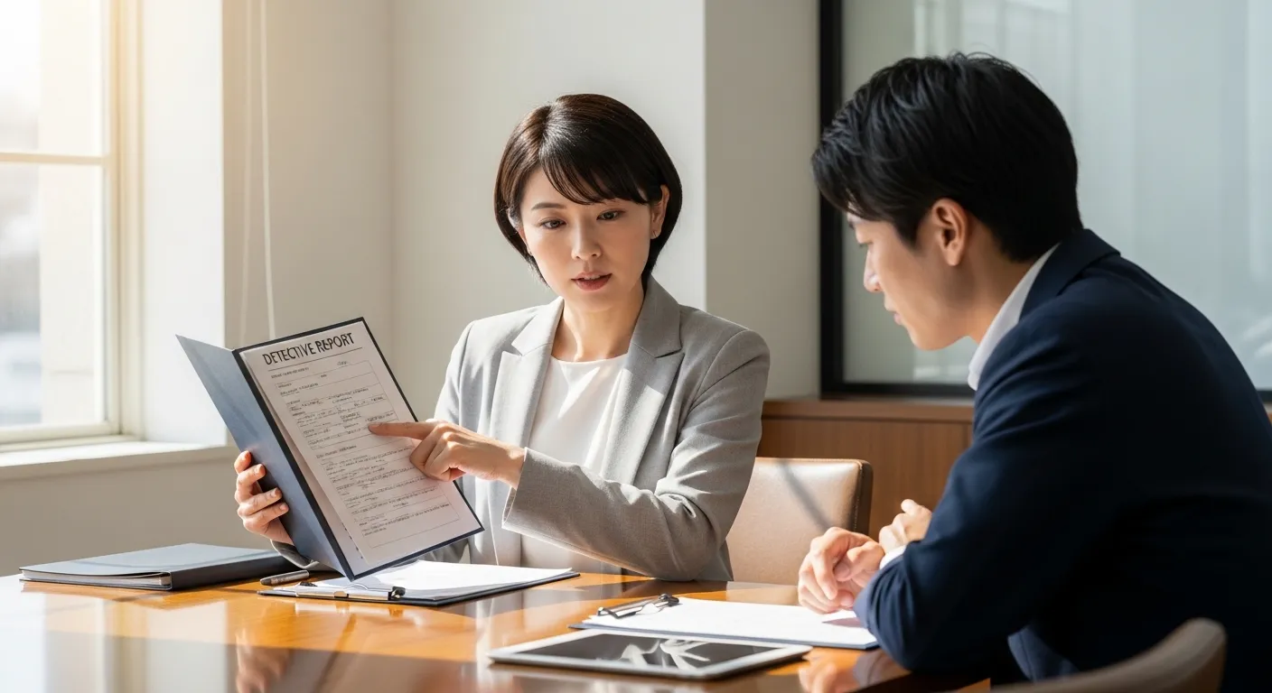 愛知で不倫の証拠を裁判に活かしたい方へ！探偵報告書の見方と注意点